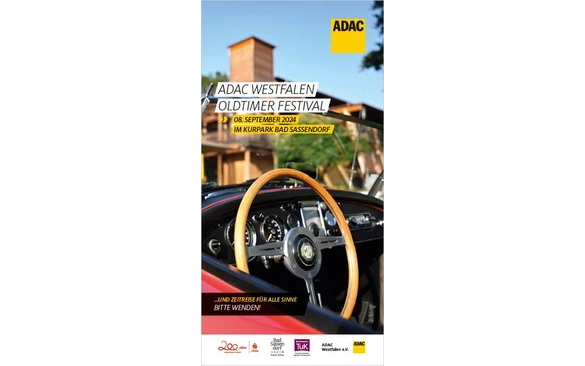 ADAC Titelbild Besucherflyer Oldtimer Festival 2024