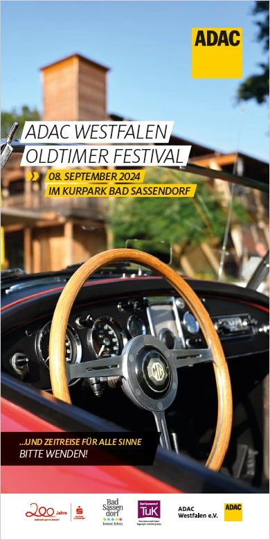 ADAC Titelbild Besucherflyer Oldtimer Festival 2024